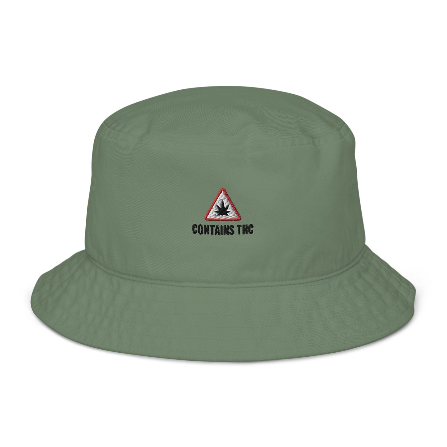 Contains THC Organic Cotton Weed Bucket Hat