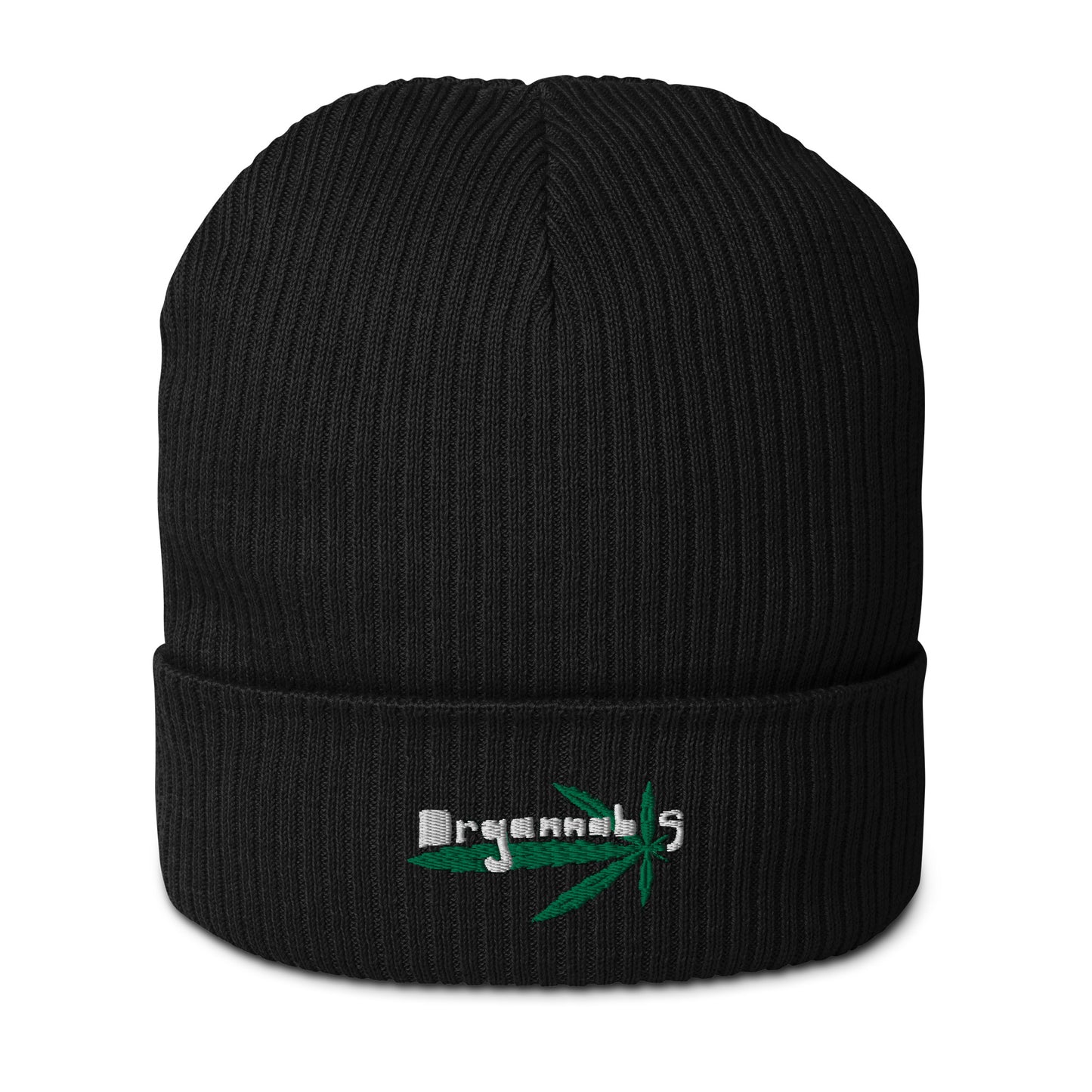 Organnabis Organic Cotton Ribbed Weed Beanie