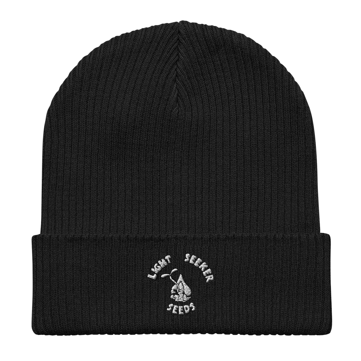 Light Seeker Organic Cotton Ribbed Beanie
