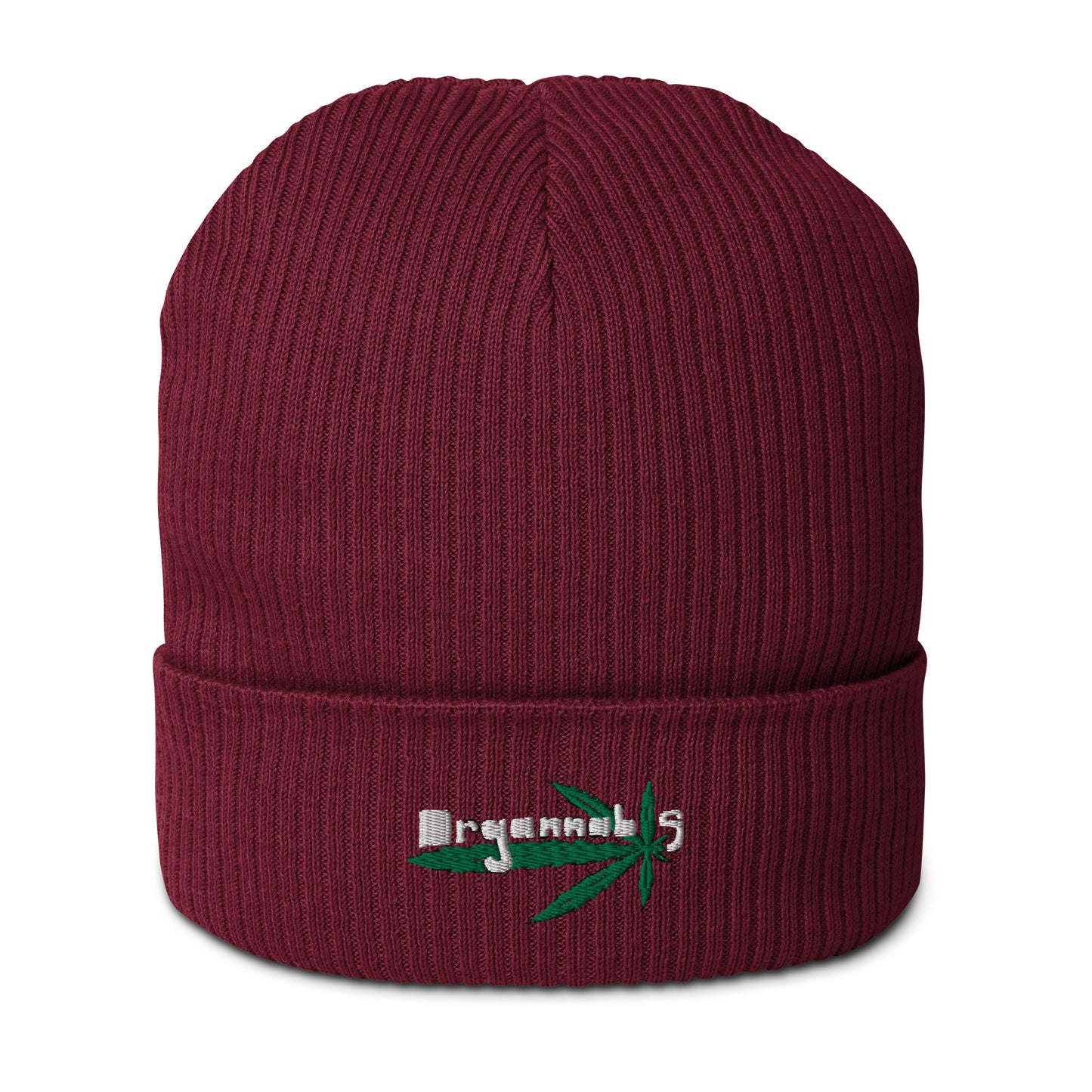 Organnabis Organic Cotton Ribbed Weed Beanie