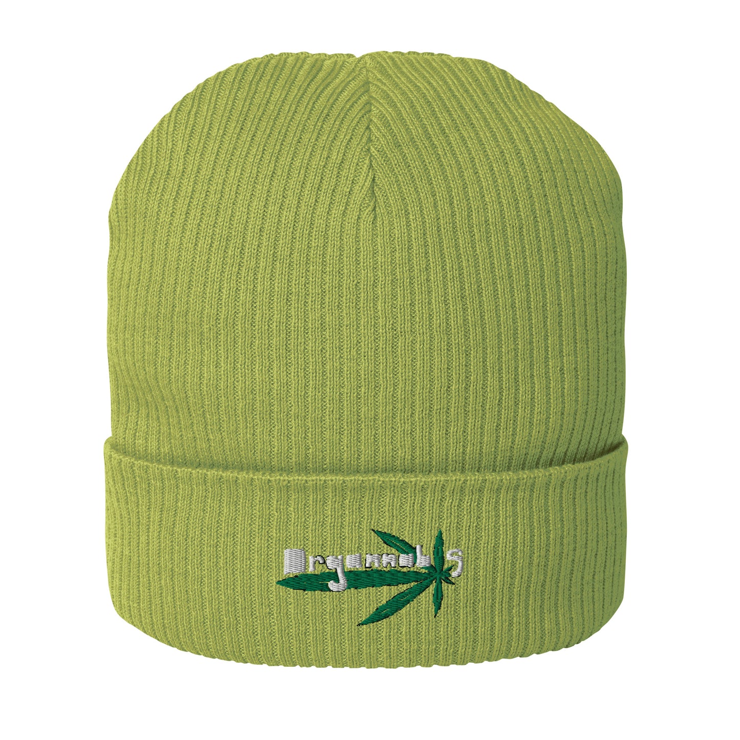 Organnabis Organic Cotton Ribbed Weed Beanie