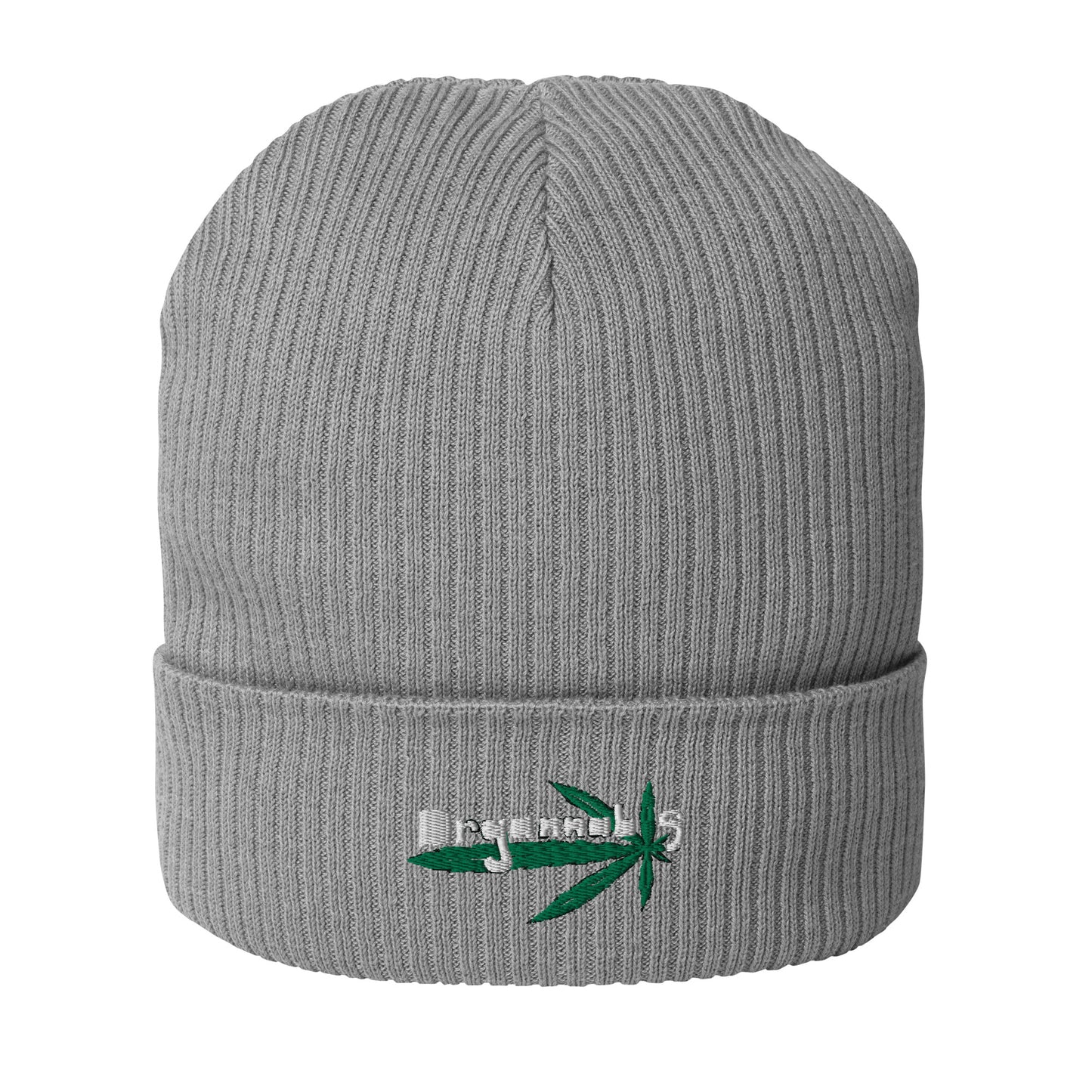Organnabis Organic Cotton Ribbed Weed Beanie