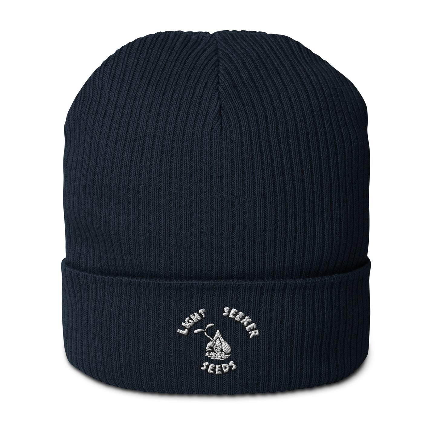 Light Seeker Organic Cotton Ribbed Beanie