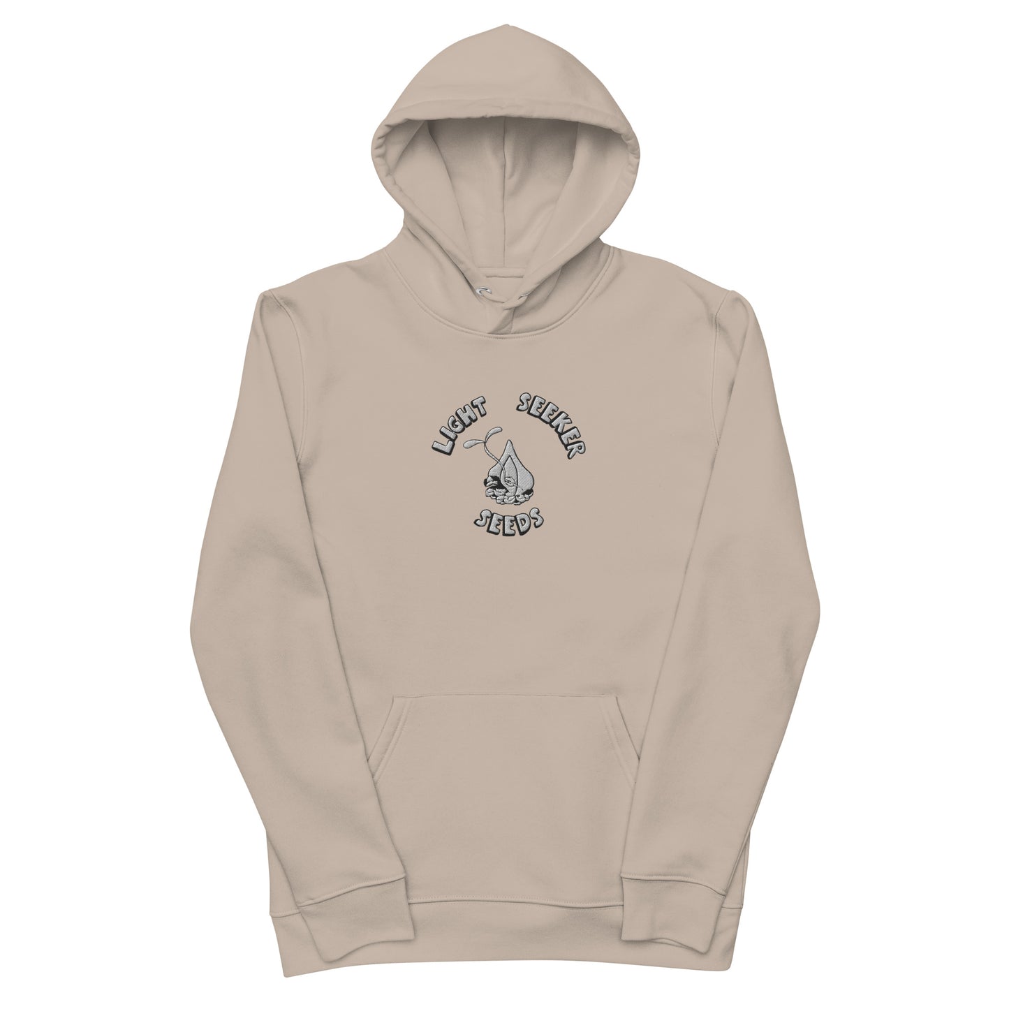 Light Seeker Embroidered Organic Cotton Hoodie